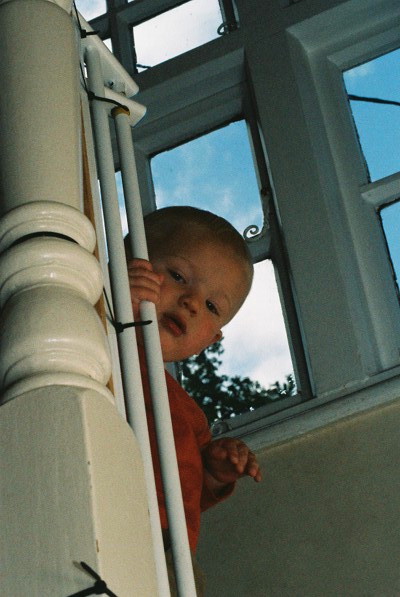 Iain on the top step